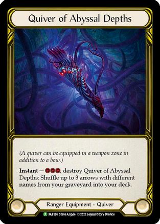 Quiver of Abyssal Depths (Golden) (FAB126) Cold Foil - FaB Promos