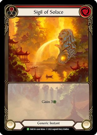 Sigil of Solace (FAB136) Rainbow Foil - FaB Promos