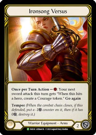 Ironsong Versus (Golden) (FAB141) Cold Foil - FaB Promos