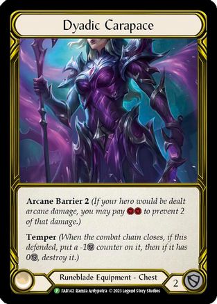 Dyadic Carapace (Golden) (FAB142) Cold Foil - FaB Promos