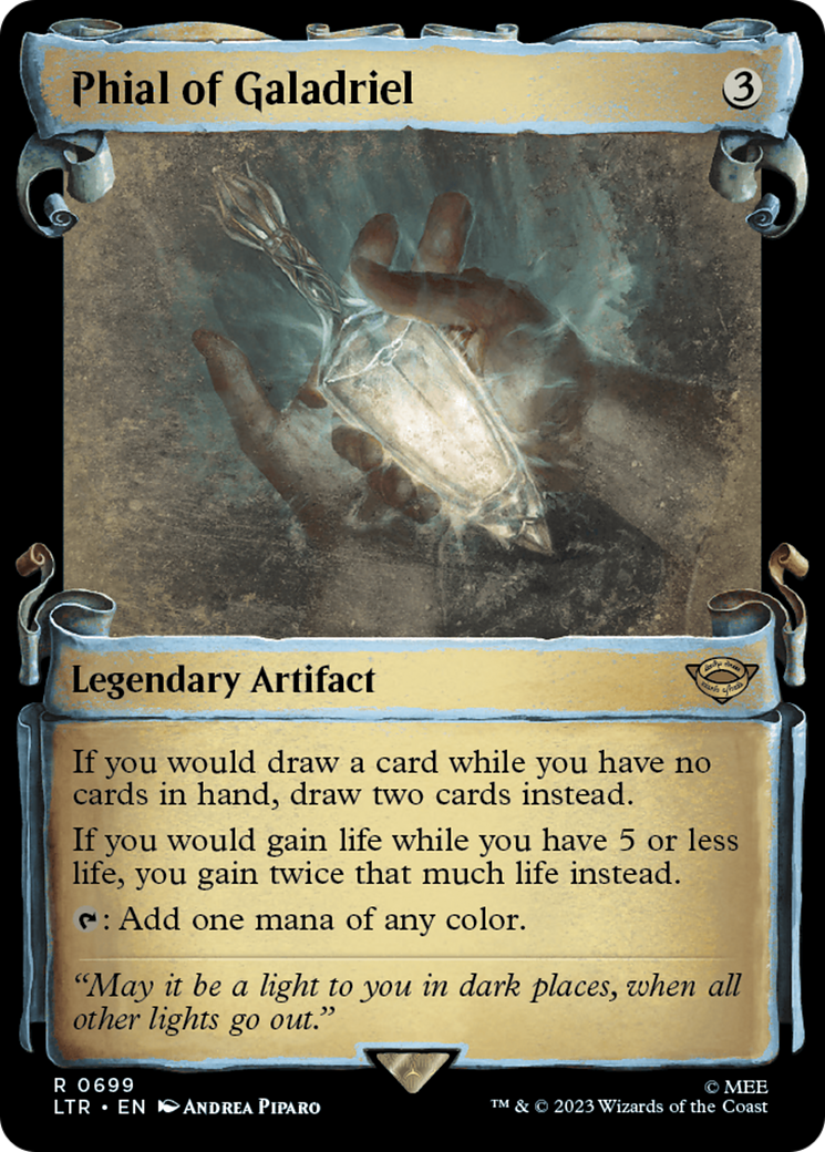 Phial of Galadriel (Showcase Scrolls) (Showcase) (699) Foil - The Lord of the Rings: Tales of Middle-earth