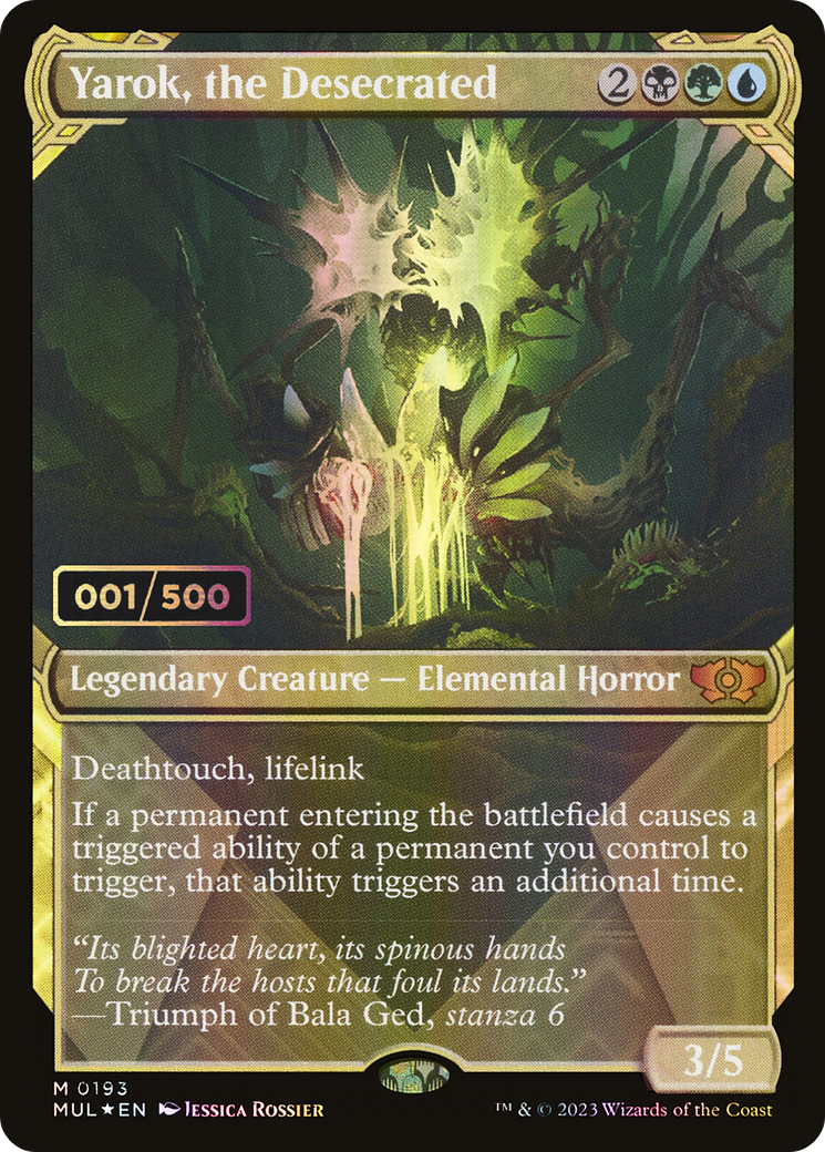 Yarok, the Desecrated (Serial Numbered) (Showcase) (193) Foil - Multiverse Legends