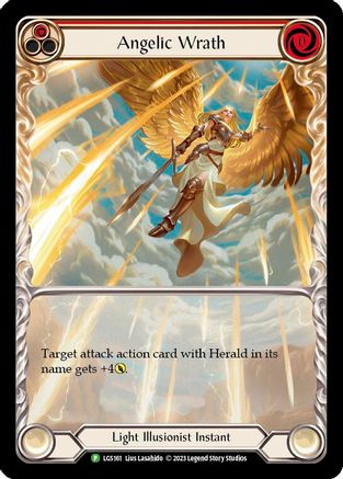 Angelic Wrath (Red) - LGS161 (LGS161) Rainbow Foil - Flesh and Blood: Promo Cards
