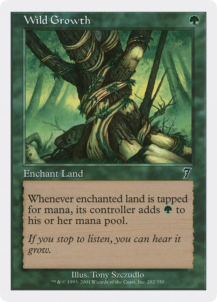 Wild Growth (282) Foil - Seventh Edition