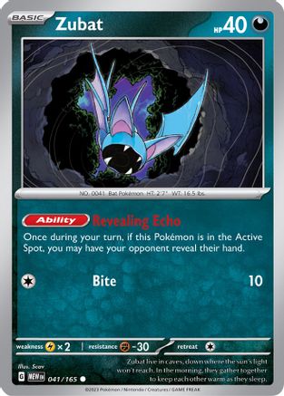 Zubat (41) Reverse Holofoil - 151