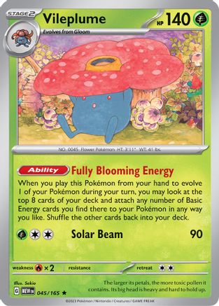 Vileplume (45) Reverse Holofoil - 151