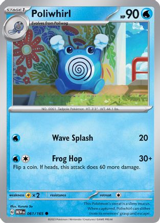 Poliwhirl (61) Reverse Holofoil - 151