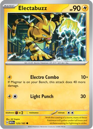 Electabuzz (125) Reverse Holofoil - 151