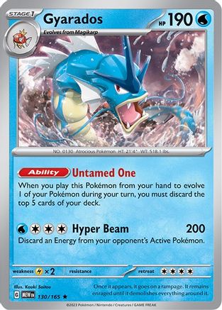 Gyarados (130) Reverse Holofoil - 151
