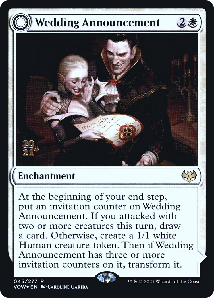Wedding Announcement // Wedding Festivity (45s) Foil - Innistrad: Crimson Vow Promos
