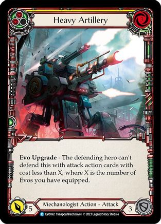 Heavy Artillery (Yellow) (EVO062) Rainbow Foil - Bright Lights
