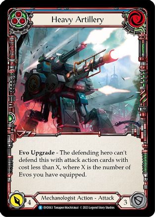 Heavy Artillery (Blue) (EVO063) Rainbow Foil - Bright Lights