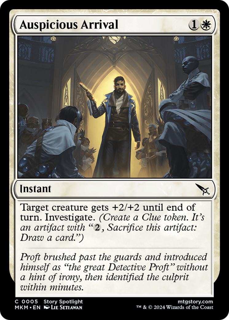 Auspicious Arrival (005) Foil - Murders at Karlov Manor