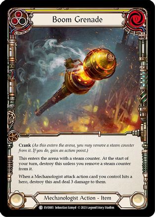 Boom Grenade (Yellow) (EVO085) Rainbow Foil - Bright Lights