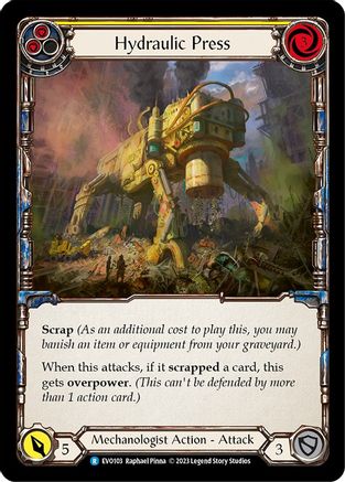 Hydraulic Press (Yellow) (EVO103) - Bright Lights