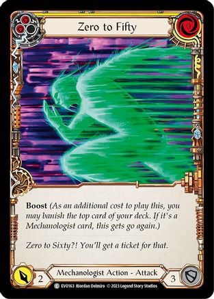 Zero to Fifty (Yellow) (EVO163) Rainbow Foil - Bright Lights