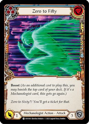 Zero to Fifty (Blue) (EVO164) Rainbow Foil - Bright Lights