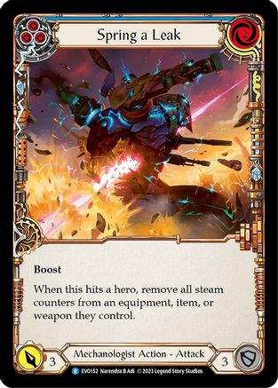 Spring a Leak (Blue) (EVO152) Rainbow Foil - Bright Lights