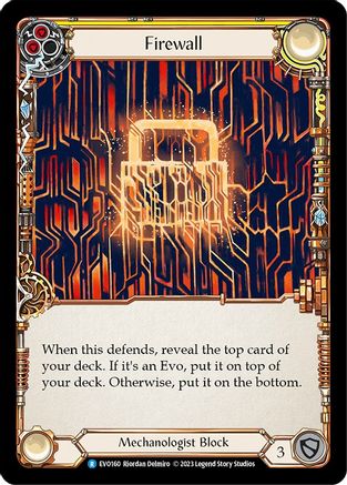 Firewall (Yellow) (EVO160) Rainbow Foil - Bright Lights