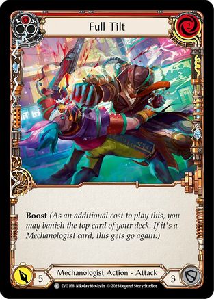 Full Tilt (Red) (EVO168) Rainbow Foil - Bright Lights