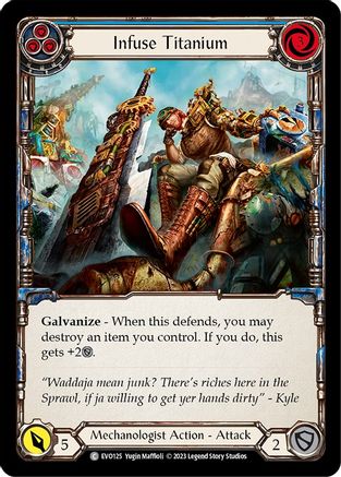 Infuse Titanium (Blue) (EVO125) Rainbow Foil - Bright Lights