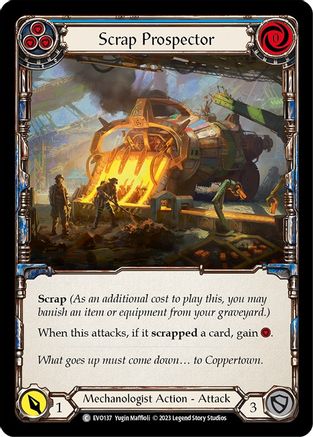 Scrap Prospector (Blue) (EVO137) Rainbow Foil - Bright Lights