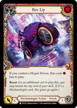 Rev Up (Red) (EVO183) Rainbow Foil - Bright Lights