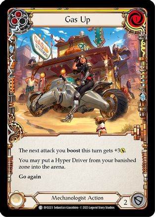 Gas Up (Yellow) (EVO223) Rainbow Foil - Bright Lights