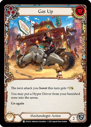 Gas Up (Blue) (EVO224) Rainbow Foil - Bright Lights