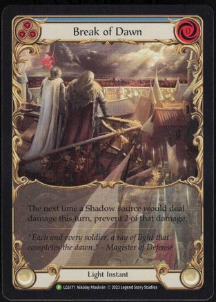 Break of Dawn (Blue) - LGS171 (LGS171) Rainbow Foil - Flesh and Blood: Promo Cards