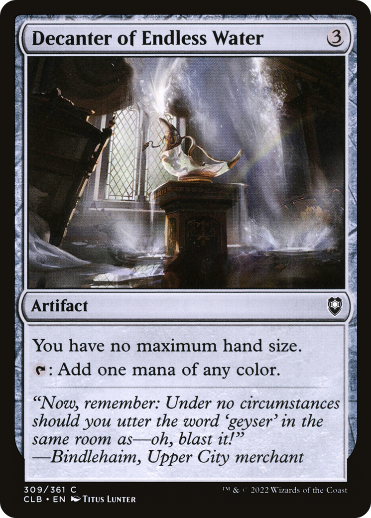 Decanter of Endless Water (309) Foil - Commander Legends: Battle for Baldur's Gate
