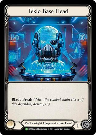 Teklo Base Head - LGS186 (LGS186) Cold Foil - Flesh and Blood: Promo Cards