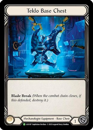 Teklo Base Chest - LGS187 (LGS187) Cold Foil - Flesh and Blood: Promo Cards