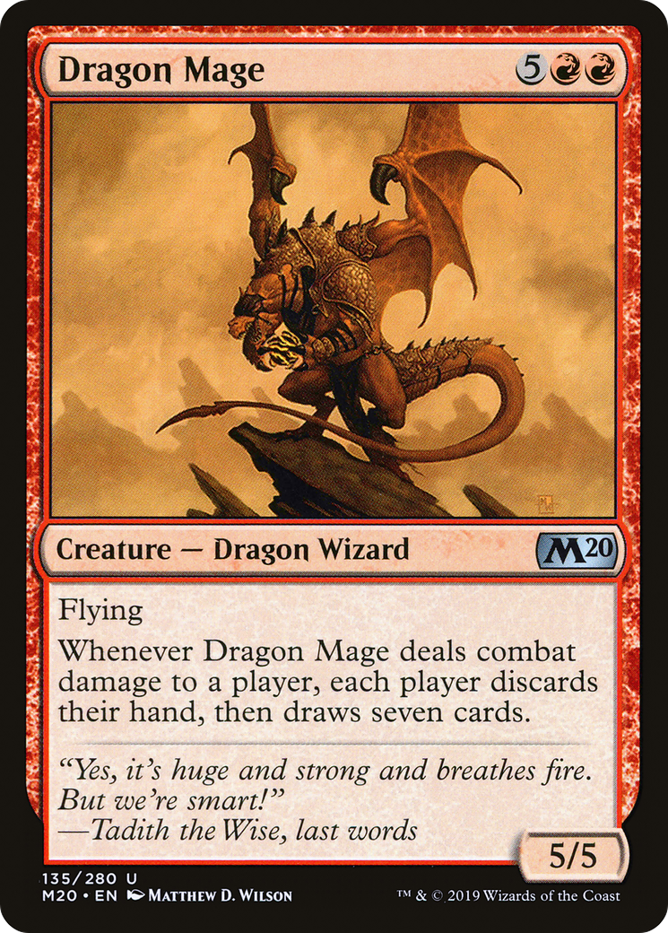 Dragon Mage (135) Foil - Core Set 2020