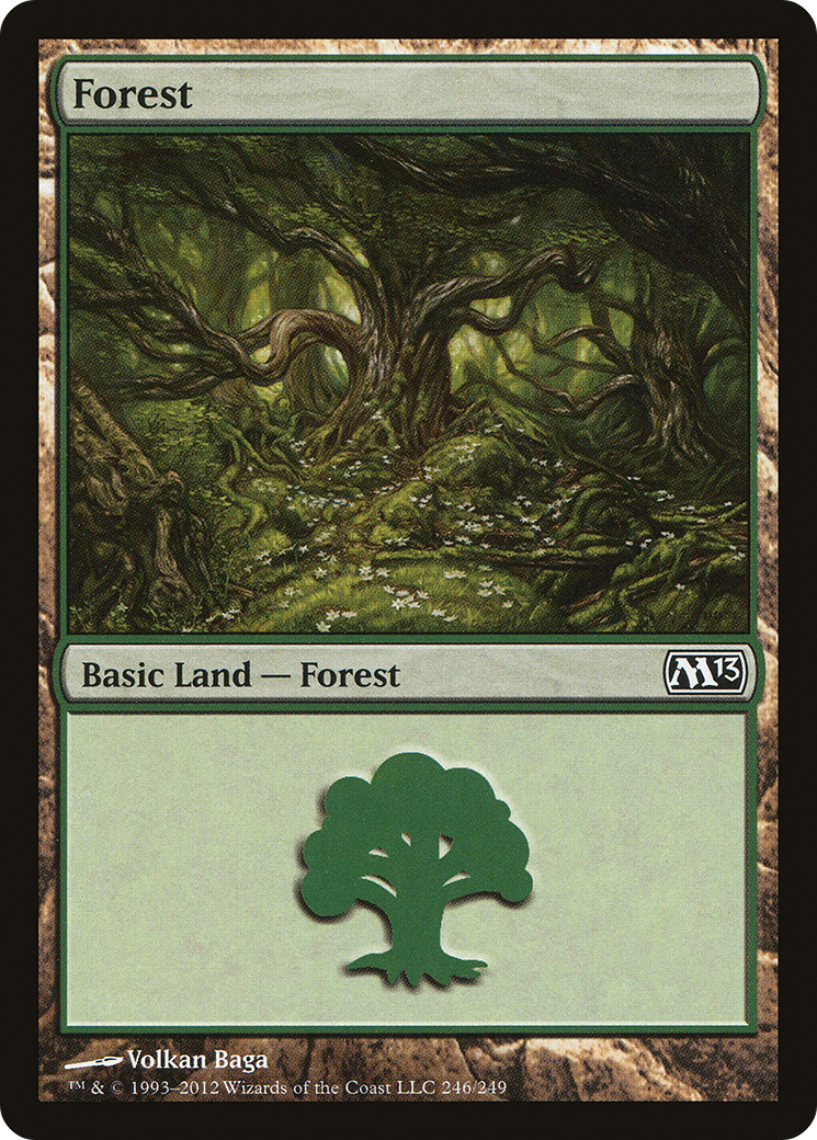 Forest (246) Foil - Magic 2013