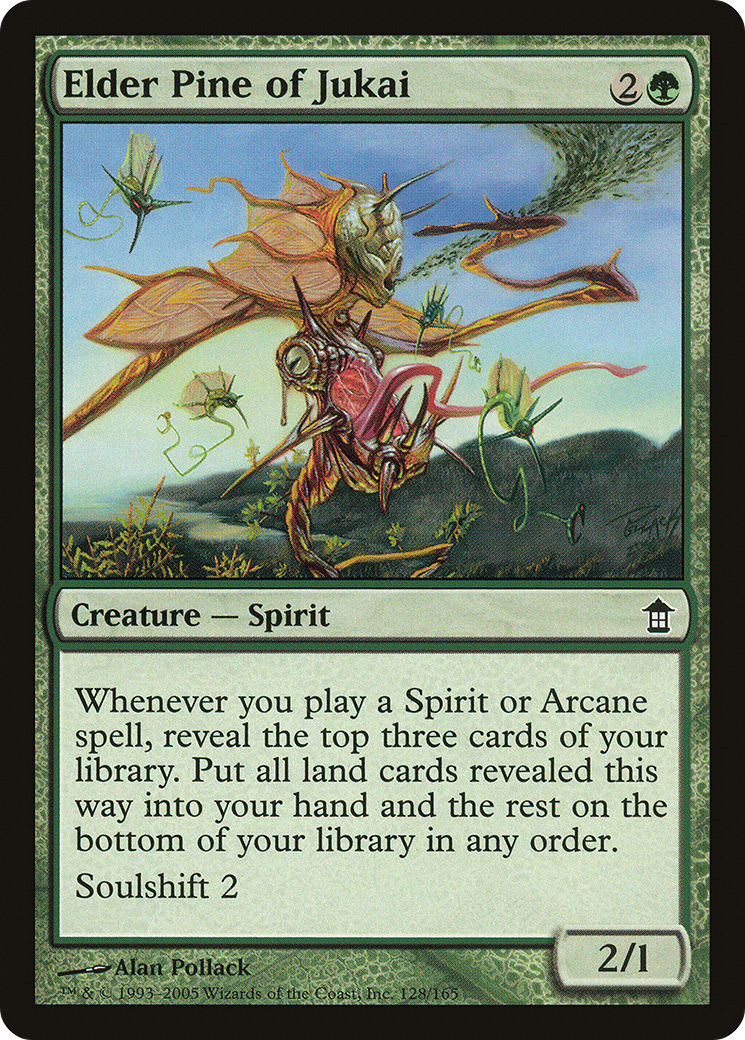 Elder Pine of Jukai (128) Foil - Saviors of Kamigawa