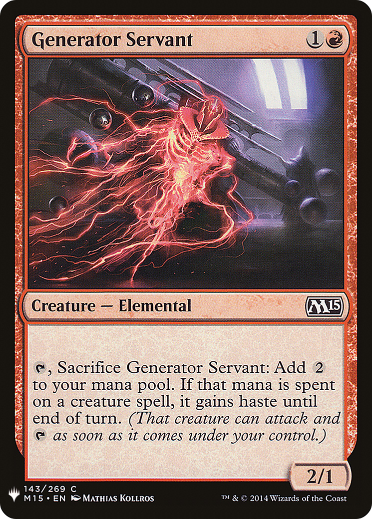 Generator Servant (M15-143) - The List