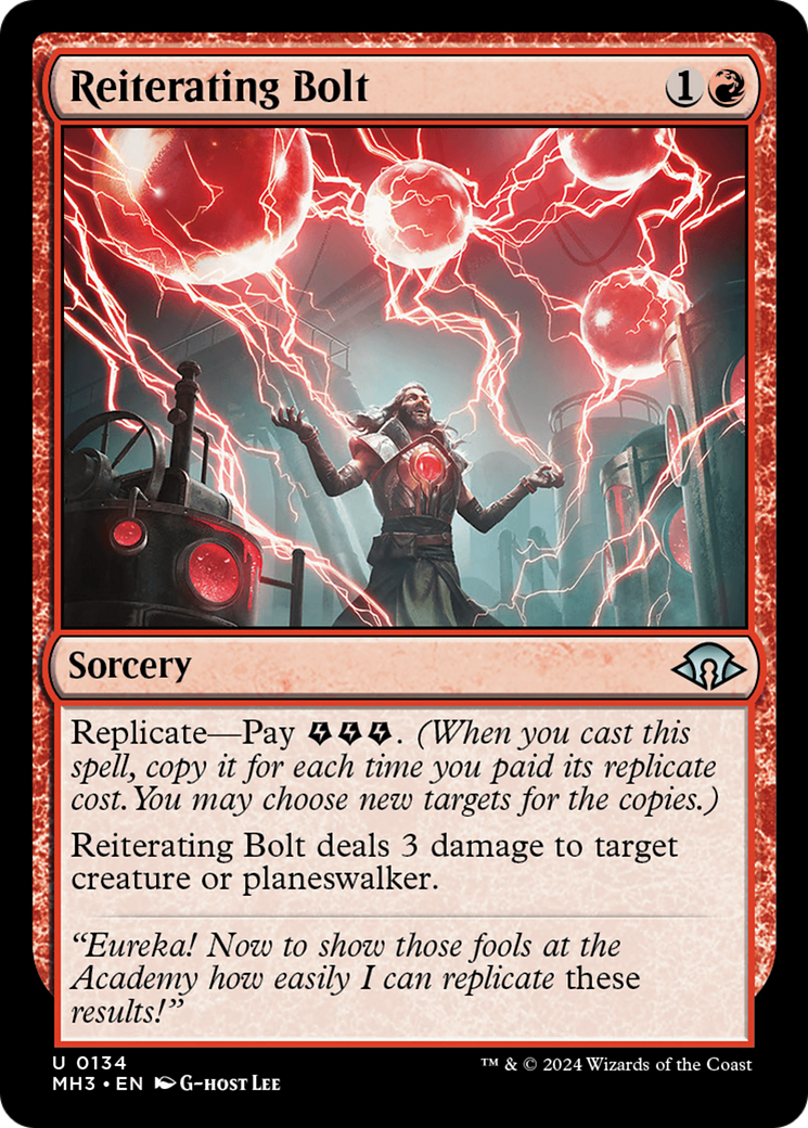 Reiterating Bolt (134) Foil - Modern Horizons 3