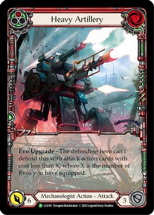 Heavy Artillery (Red) - LGS191 (LGS191) Rainbow Foil - Flesh and Blood: Promo Cards