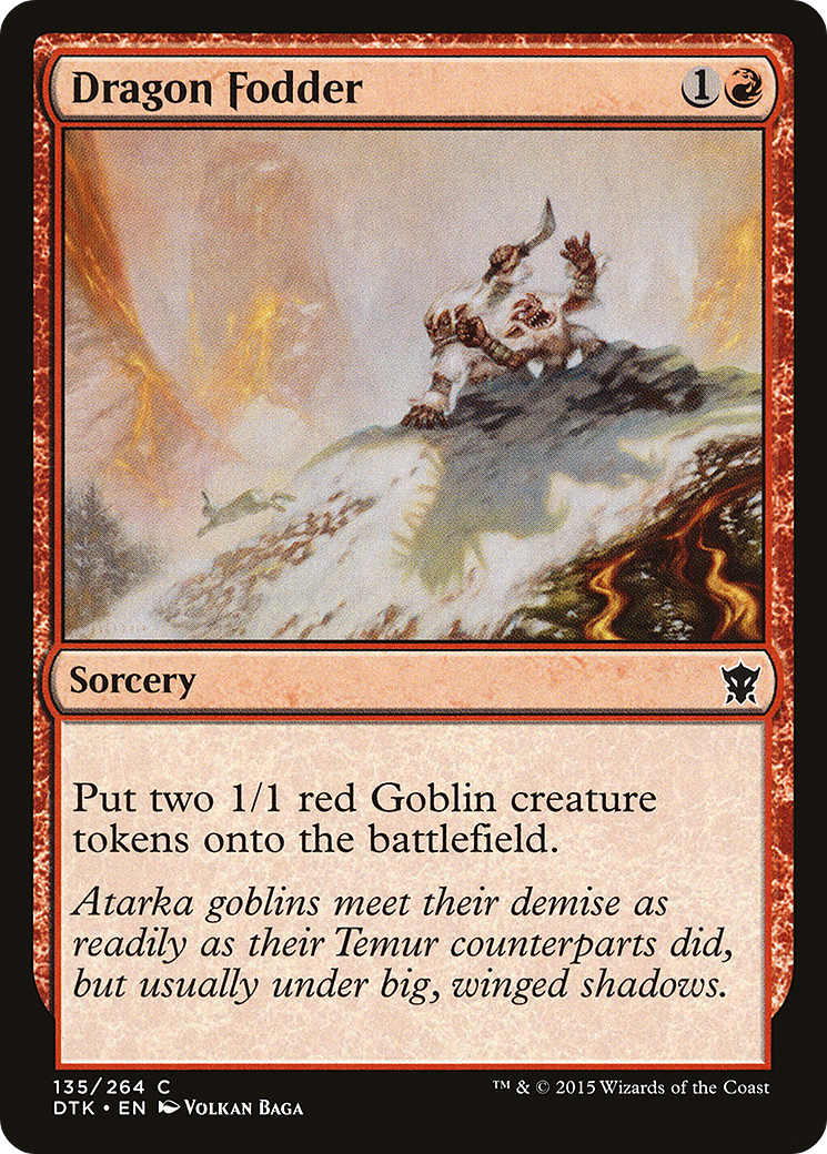 Dragon Fodder (135) Foil - Dragons of Tarkir