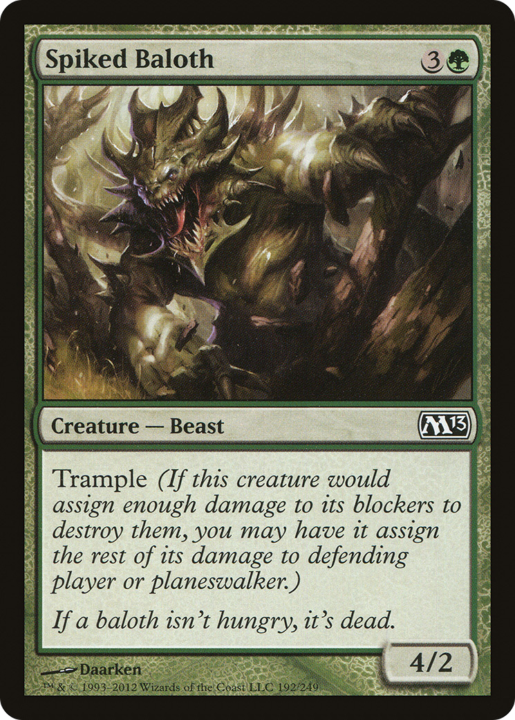 Spiked Baloth (192) Foil - Magic 2013