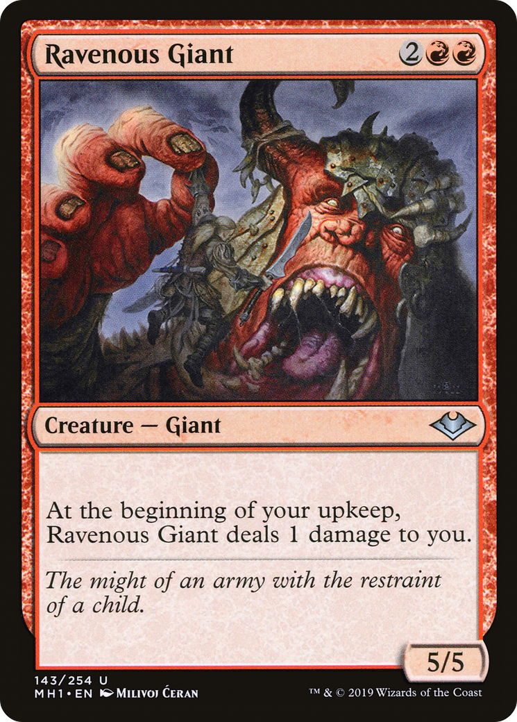 Ravenous Giant (143) Foil - Modern Horizons