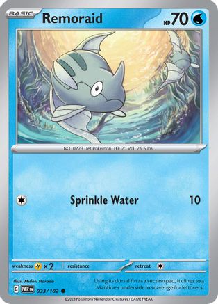 Remoraid (33) Reverse Holofoil - Paradox Rift