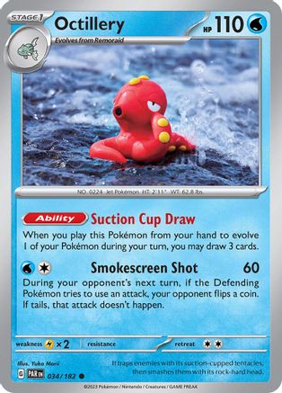 Octillery (34) Reverse Holofoil - Paradox Rift