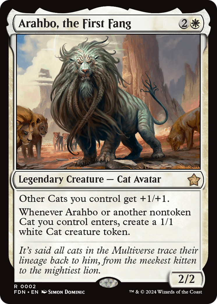 Arahbo, the First Fang (002) Foil - Foundations