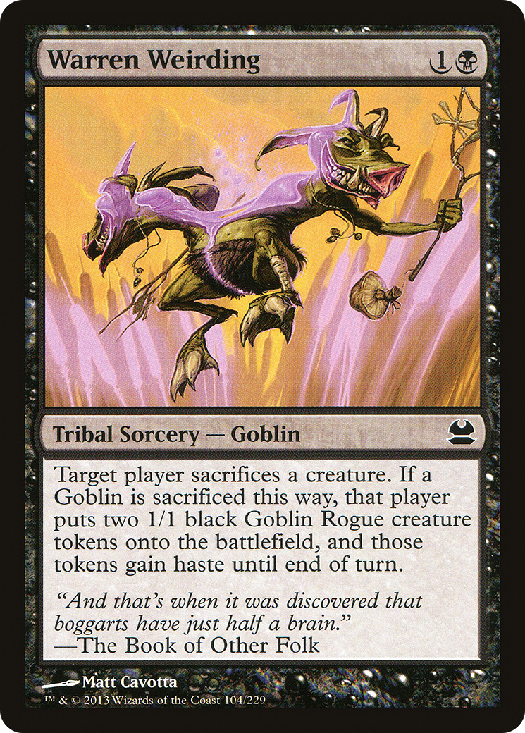 Warren Weirding (104) Foil - Modern Masters