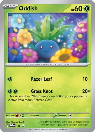 Oddish - 102 (102) - SV Scarlet & Violet Promo Cards