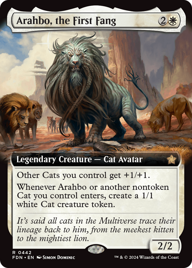Arahbo, the First Fang (Extended Art) (442) Foil - Foundations