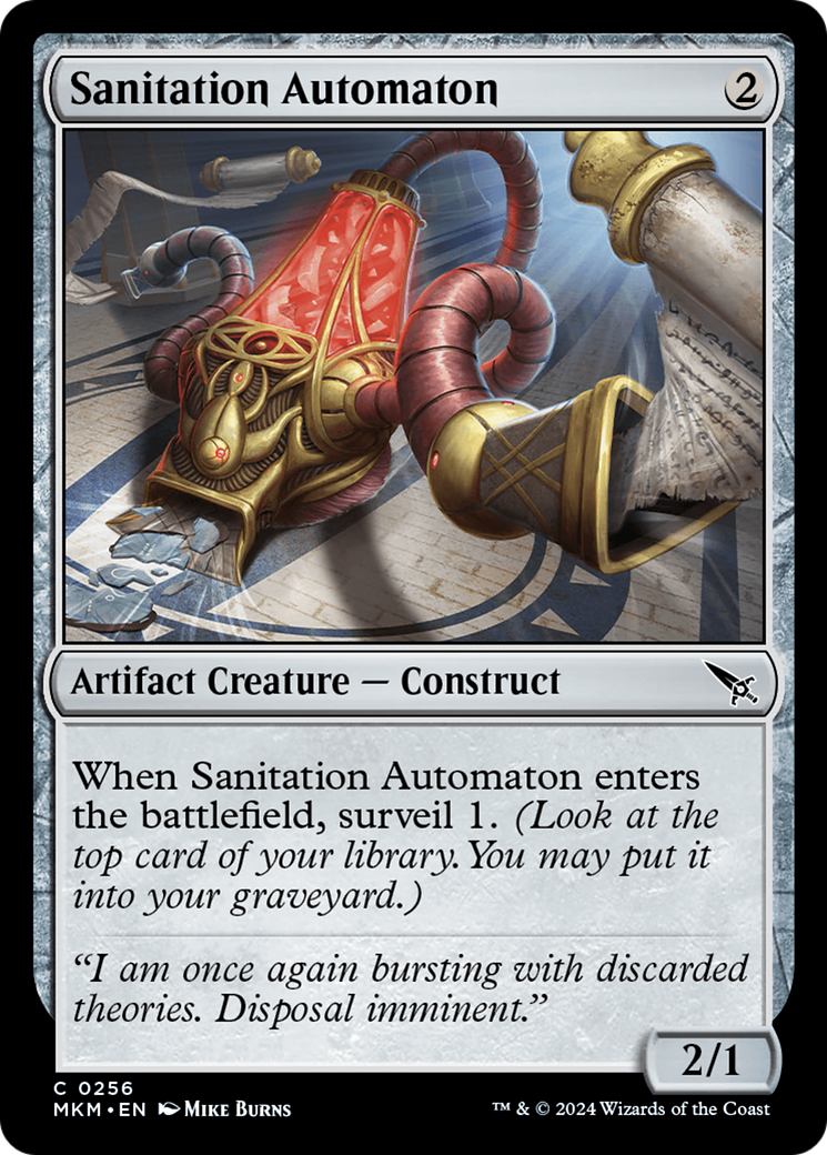 Sanitation Automaton (256) - Murders at Karlov Manor