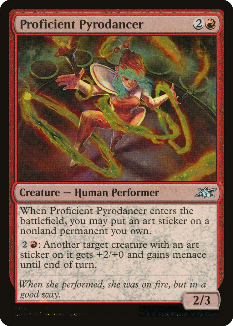 Proficient Pyrodancer (Galaxy Foil) (406) Foil - Unfinity